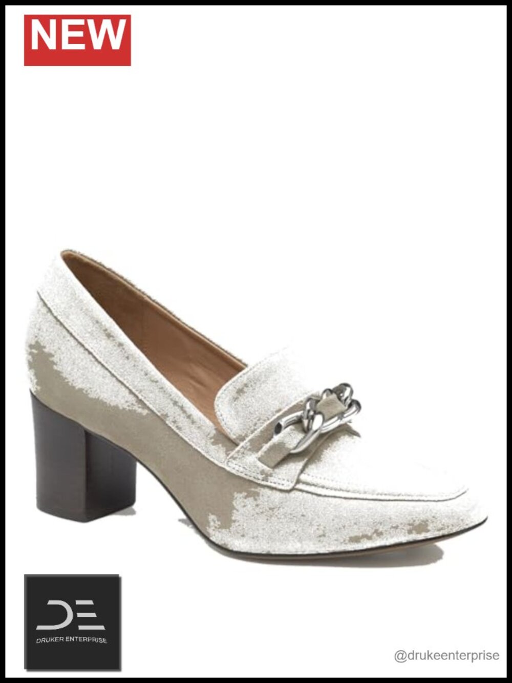 Suede Chain Loafers TRUFOAM Cushioned Comfort Flat